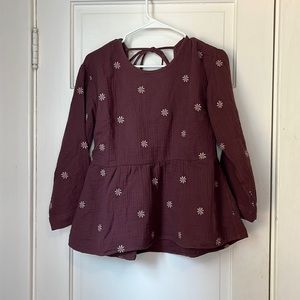 Excellent condition maroon madewell shirt.